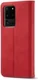 Samsung Galaxy S20 Ultra Hoesje Wallet Bookcase Kunstleer Rood afbeelding 2