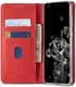 Samsung Galaxy S20 Ultra Hoesje Wallet Bookcase Kunstleer Rood afbeelding 1