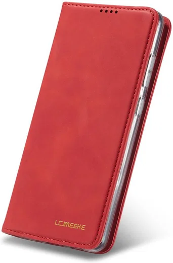 Samsung Galaxy S20 Ultra Hoesje Wallet Bookcase Kunstleer Rood afbeelding 5
