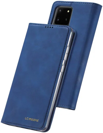 Samsung Galaxy S20 Ultra Hoesje Wallet Bookcase Kunstleer Blauw afbeelding 8