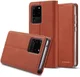 Samsung Galaxy S20 Ultra Hoesje Wallet Bookcase Kunstleer Bruin afbeelding 7