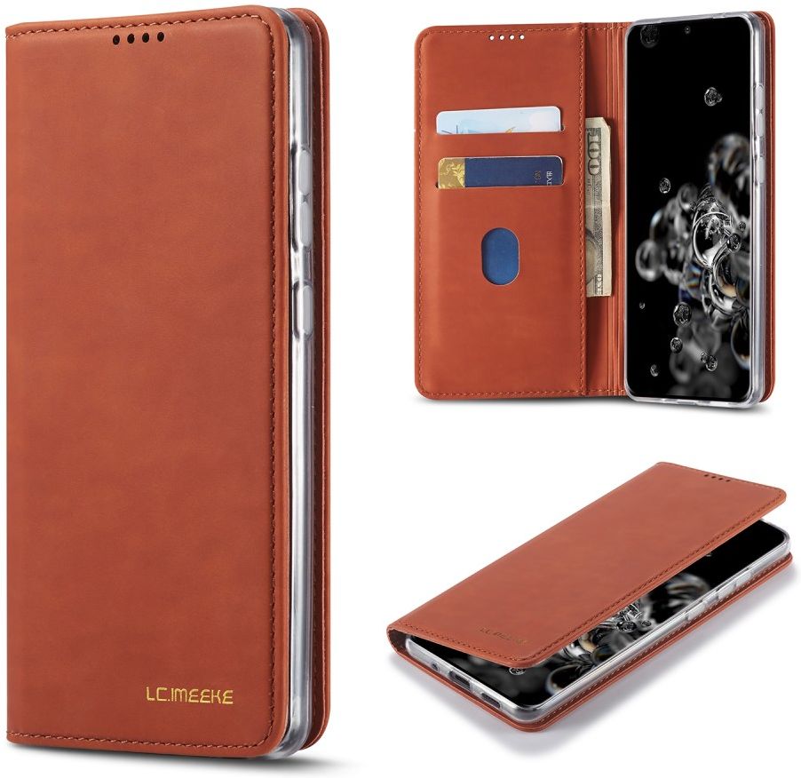 Samsung Galaxy S20 Ultra Hoesje Wallet Bookcase Kunstleer Bruin afbeelding 22