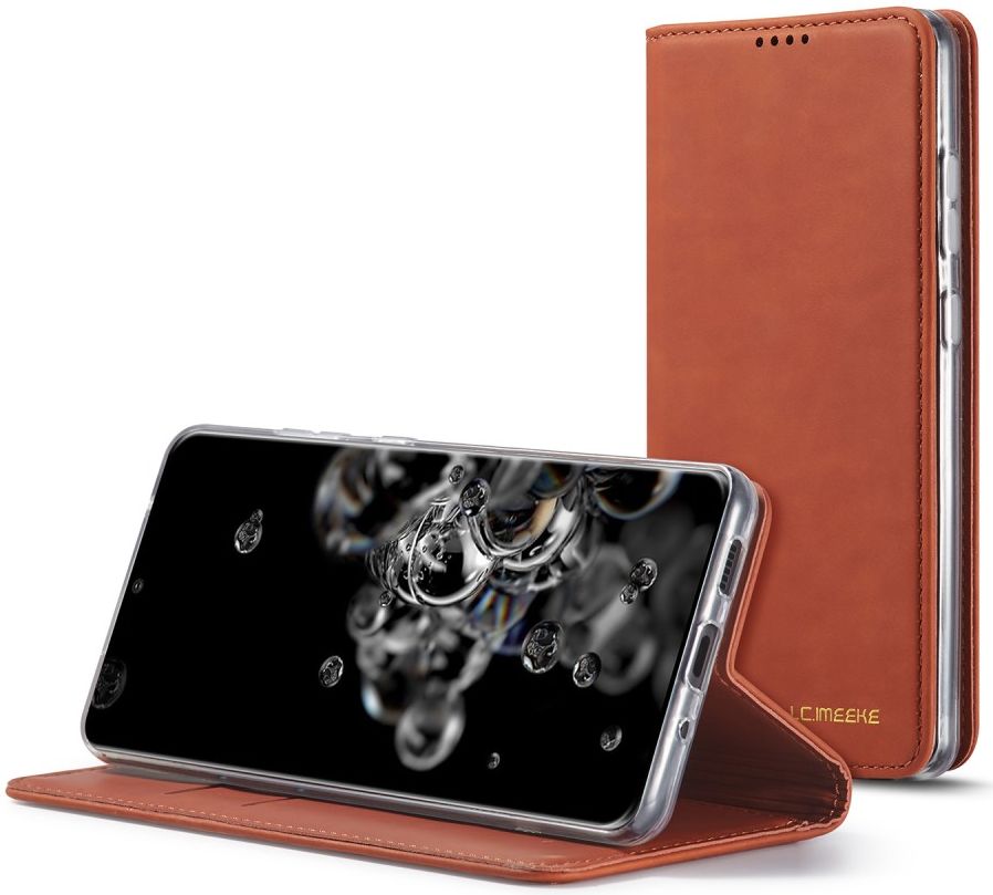 Samsung Galaxy S20 Ultra Hoesje Wallet Bookcase Kunstleer Bruin afbeelding 23