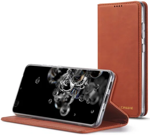 Samsung Galaxy S20 Ultra Hoesje Wallet Bookcase Kunstleer Bruin afbeelding 23