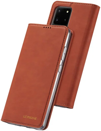 Samsung Galaxy S20 Ultra Hoesje Wallet Bookcase Kunstleer Bruin afbeelding 6