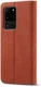 Samsung Galaxy S20 Ultra Hoesje Wallet Bookcase Kunstleer Bruin afbeelding 2
