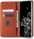Samsung Galaxy S20 Ultra Hoesje Wallet Bookcase Kunstleer Bruin afbeelding 1