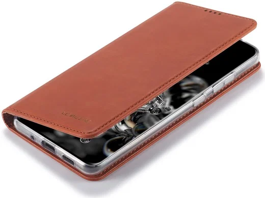 Samsung Galaxy S20 Ultra Hoesje Wallet Bookcase Kunstleer Bruin afbeelding 5