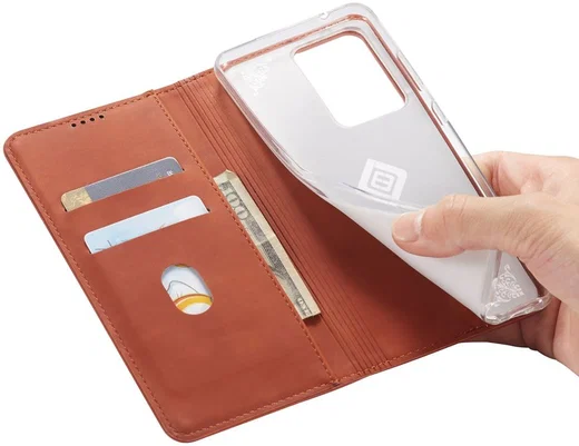 Samsung Galaxy S20 Ultra Hoesje Wallet Bookcase Kunstleer Bruin afbeelding 12
