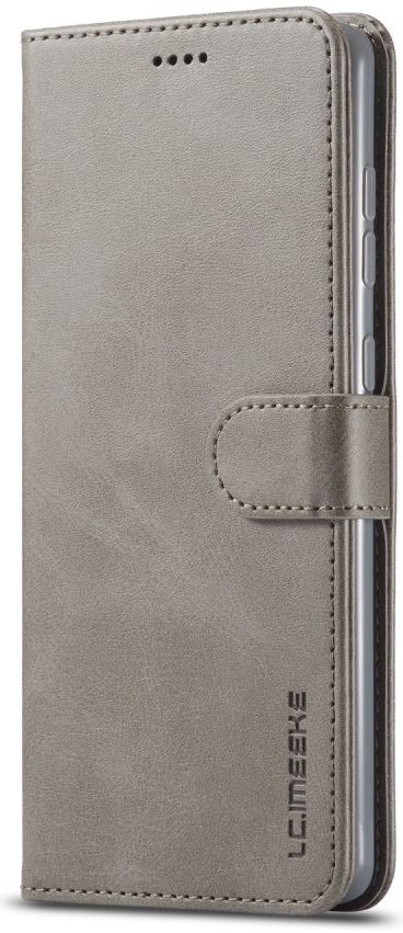 Samsung Galaxy A51 Retro Book Case Portemonnee Hoesje Grijs afbeelding 1