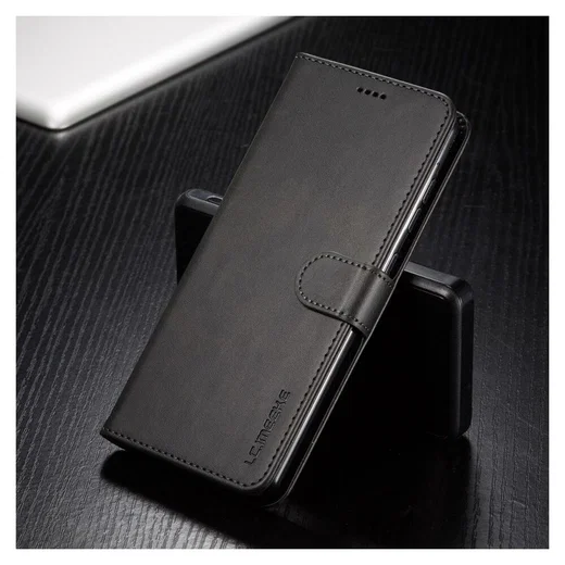 Samsung Galaxy A71 Retro Book Case Portemonnee Hoesje Zwart afbeelding 4