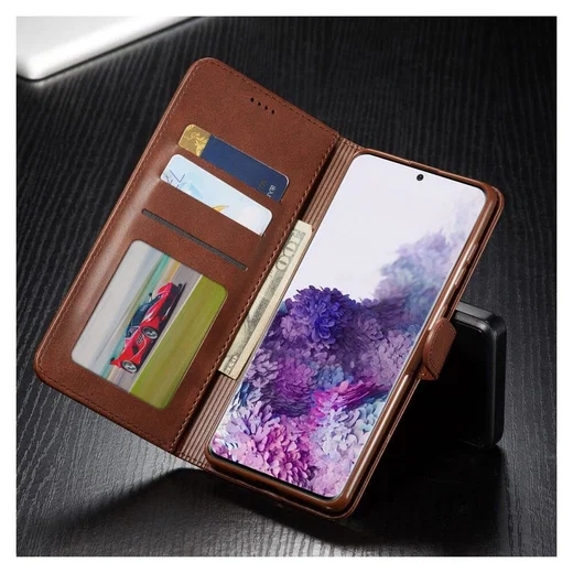 Samsung Galaxy A71 Retro Book Case Portemonnee Hoesje Zwart afbeelding 7