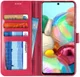 Samsung Galaxy A71 Retro Book Case Portemonnee Hoesje Roze afbeelding 1
