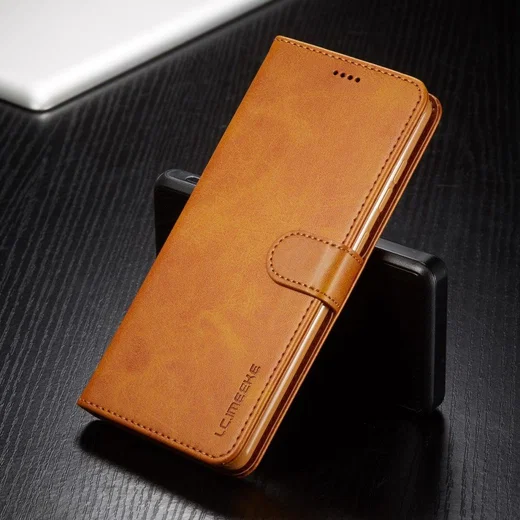 Samsung Galaxy A71 Retro Book Case Portemonnee Hoesje Bruin afbeelding 4