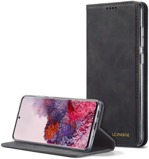 Samsung Galaxy S20 Hoesje Wallet Bookcase Kunstleer Zwart afbeelding 10