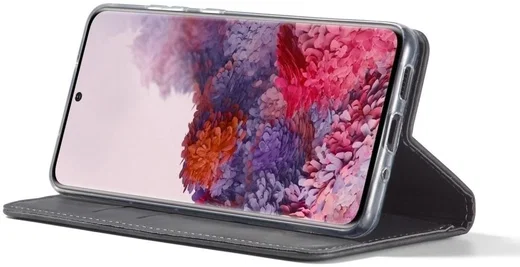 Samsung Galaxy S20 Hoesje Wallet Bookcase Kunstleer Zwart afbeelding 2