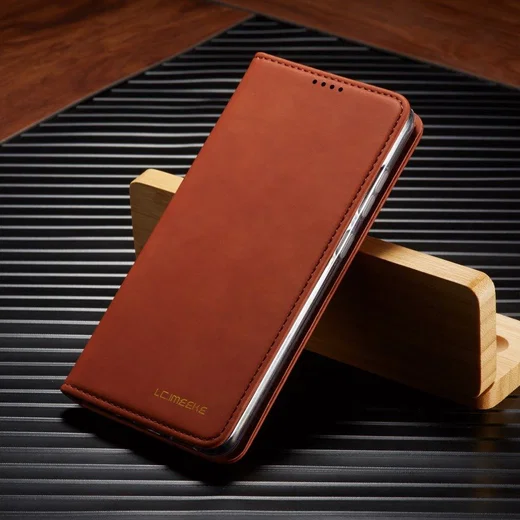 LC.IMEEKE Samsung Galaxy S20 Ultra Hoesje Portemonnee Book Case Bruin afbeelding 7