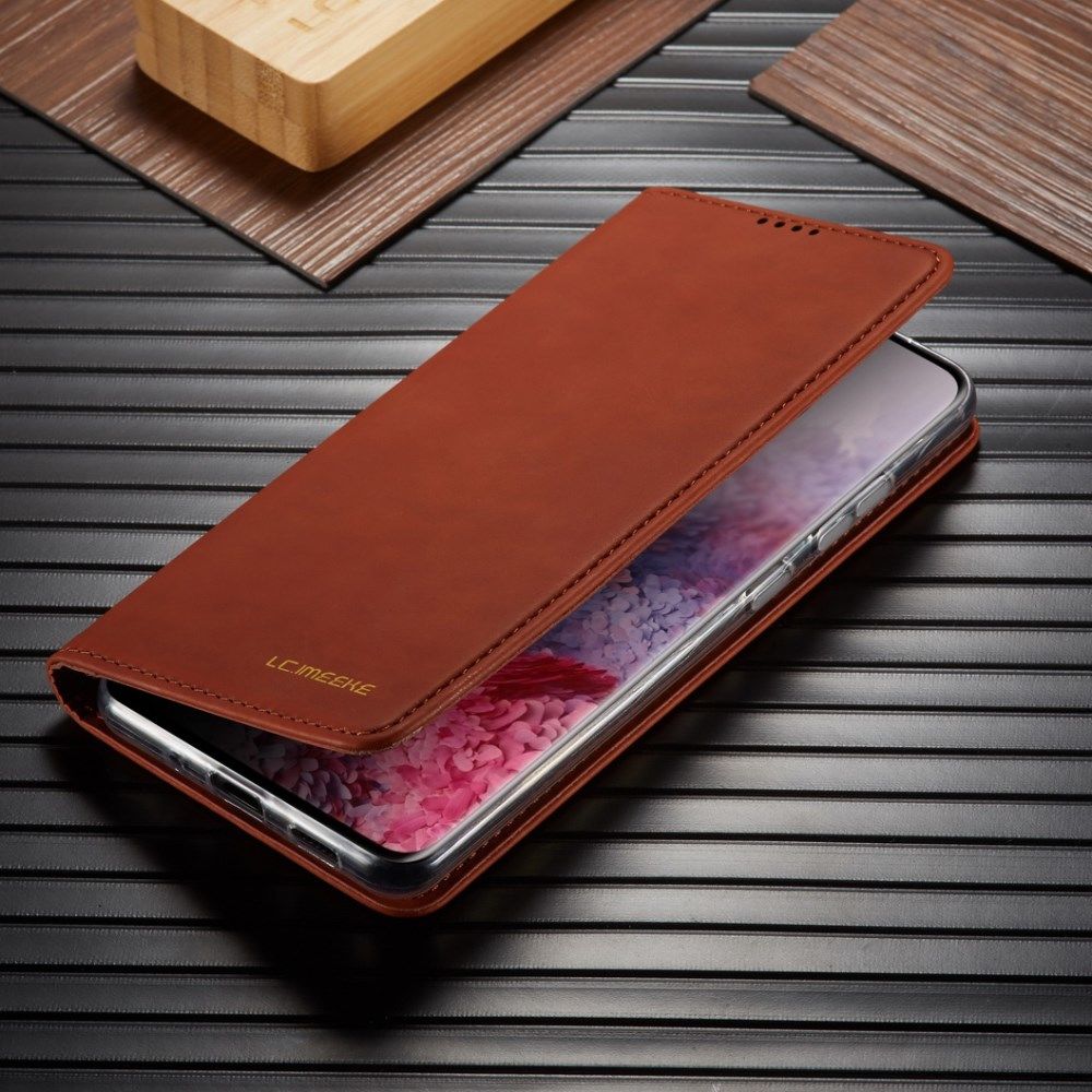LC.IMEEKE Samsung Galaxy S20 Ultra Hoesje Portemonnee Book Case Bruin afbeelding 8