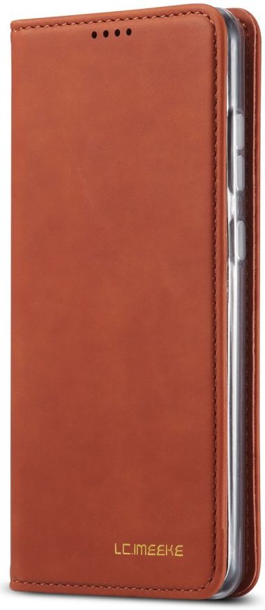 LC.IMEEKE Samsung Galaxy S20 Ultra Hoesje Portemonnee Book Case Bruin afbeelding 2