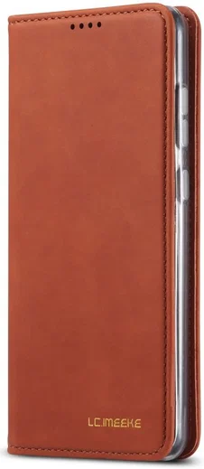 LC.IMEEKE Samsung Galaxy S20 Ultra Hoesje Portemonnee Book Case Bruin afbeelding 2