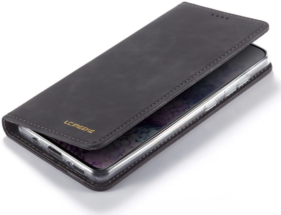 Samsung Galaxy A51 Hoesje Wallet Bookcase Kunstleer Zwart afbeelding 4