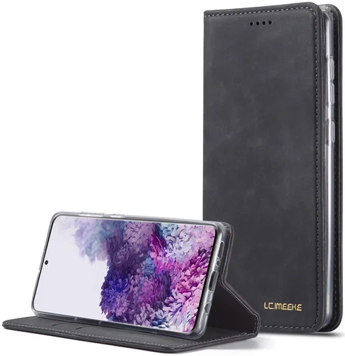 Samsung Galaxy A51 Hoesje Wallet Bookcase Kunstleer Zwart afbeelding 11