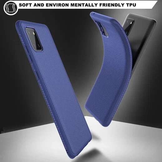 Samsung Galaxy Note 10 Lite Hoesje Twill Slim Textuur Blauw afbeelding 4
