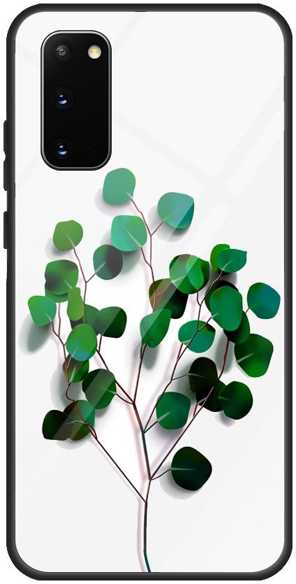 Samsung Galaxy S20 Hoesje Printing Glass Hybride met Tree Print afbeelding 1