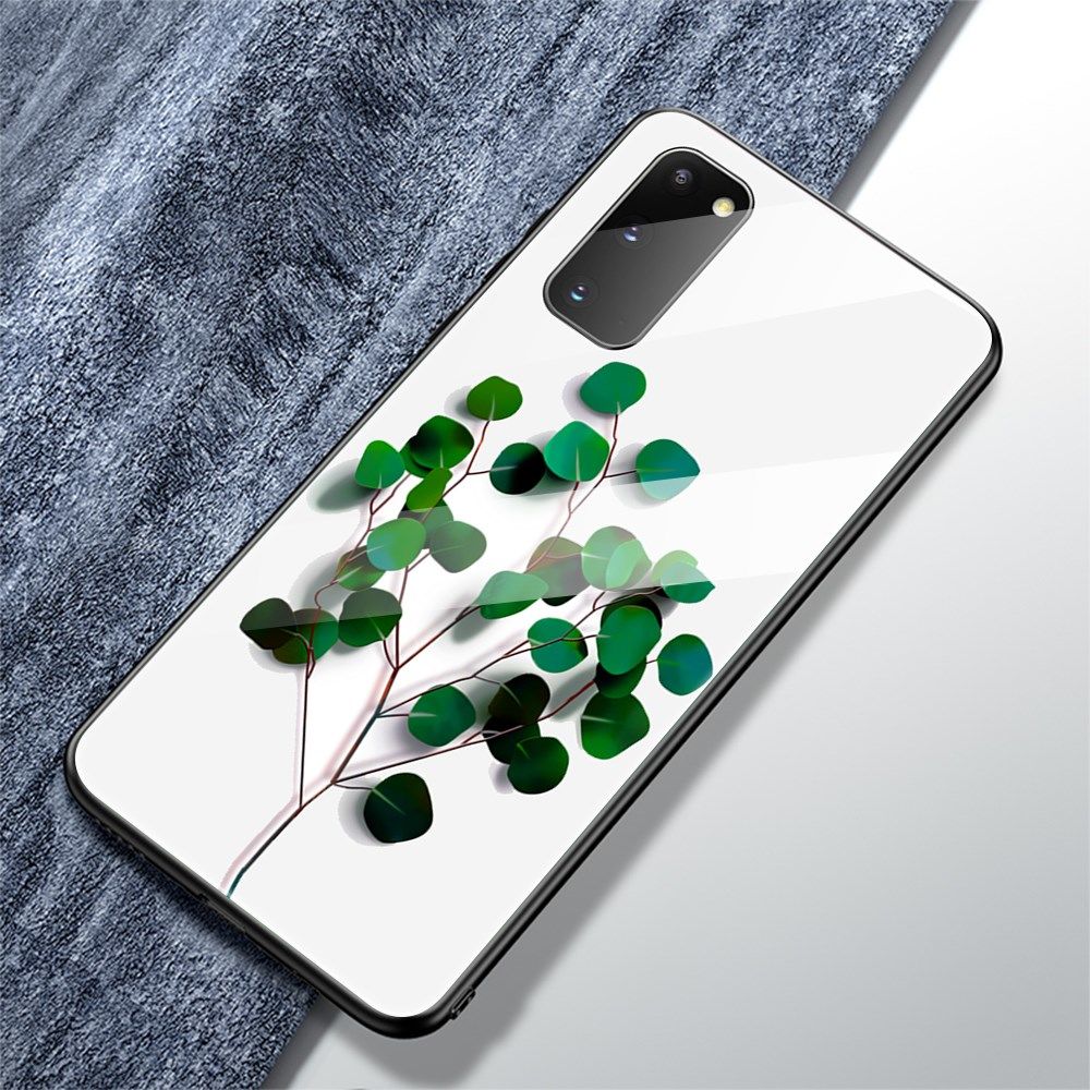 Samsung Galaxy S20 Hoesje Printing Glass Hybride met Tree Print afbeelding 2