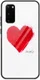 Samsung Galaxy S20 Plus Hoesje Printing Glass met Hart Print afbeelding 1