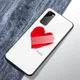 Samsung Galaxy S20 Plus Hoesje Printing Glass met Hart Print afbeelding 2