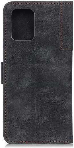 Samsung Galaxy A71 Book Case Kunst Leer Zwart afbeelding 11