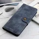 Samsung Galaxy A71 Book Case Kunst Leer Blauw afbeelding 3