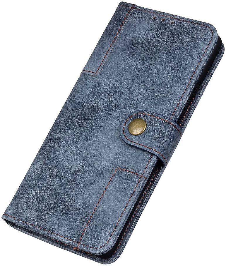 Samsung Galaxy A71 Book Case Kunst Leer Blauw afbeelding 5