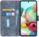 Samsung Galaxy A71 Book Case Kunst Leer Blauw afbeelding 1