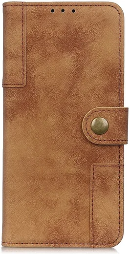 Samsung Galaxy A71 Book Case Kunst Leer Bruin afbeelding 5