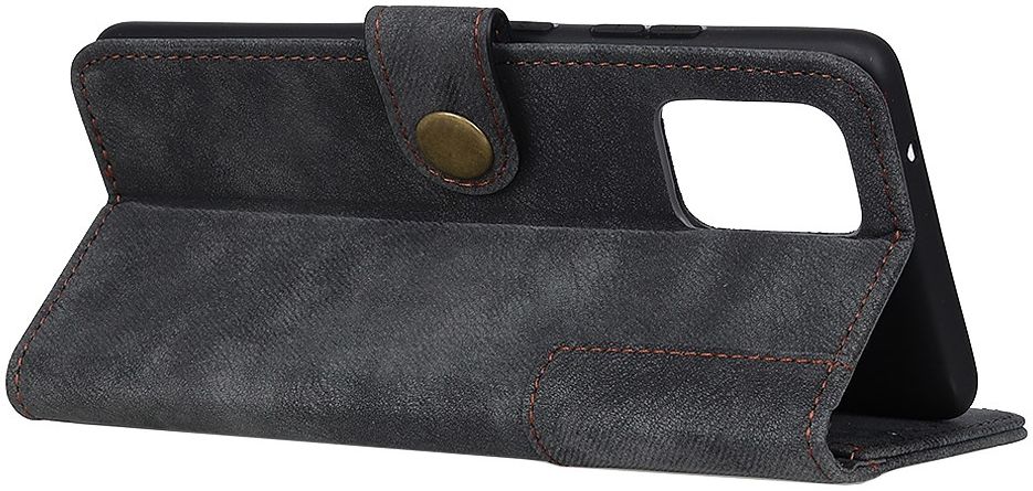 Samsung Galaxy A51 Hoesje Wallet Bookcase Leer Shell Zwart afbeelding 11
