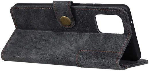 Samsung Galaxy A51 Hoesje Wallet Bookcase Leer Shell Zwart afbeelding 11