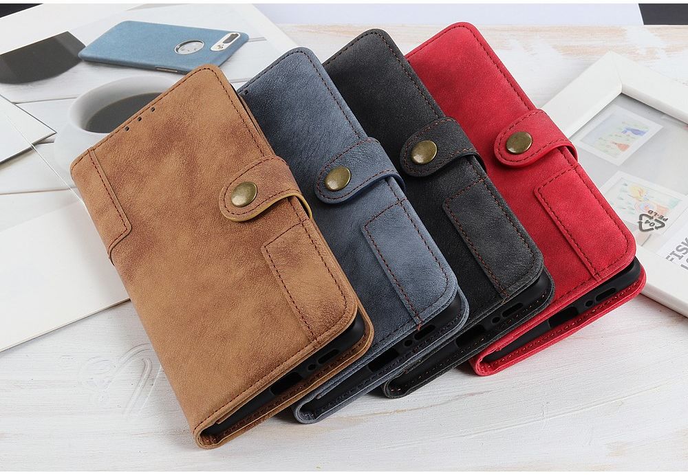 Samsung Galaxy A51 Hoesje Wallet Bookcase Leer Shell Zwart afbeelding 5