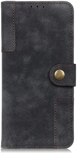 Samsung Galaxy A51 Hoesje Wallet Bookcase Leer Shell Zwart afbeelding 2