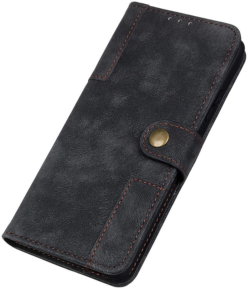 Samsung Galaxy A51 Hoesje Wallet Bookcase Leer Shell Zwart afbeelding 6