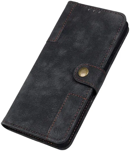 Samsung Galaxy A51 Hoesje Wallet Bookcase Leer Shell Zwart afbeelding 6