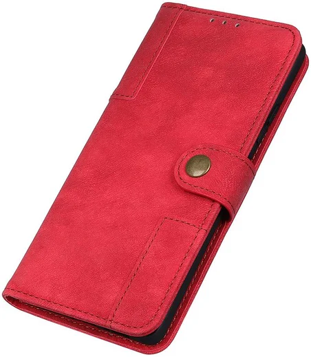 Samsung Galaxy A51 Hoesje Wallet Bookcase Leer Shell Rood afbeelding 5