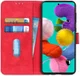 Samsung Galaxy A51 Hoesje Wallet Bookcase Leer Shell Rood afbeelding 1