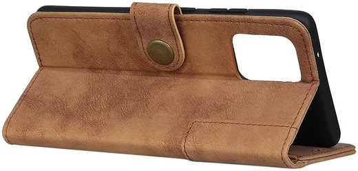 Samsung Galaxy S20 Ultra Hoesje Retro Style Wallet Book Case Bruin afbeelding 4