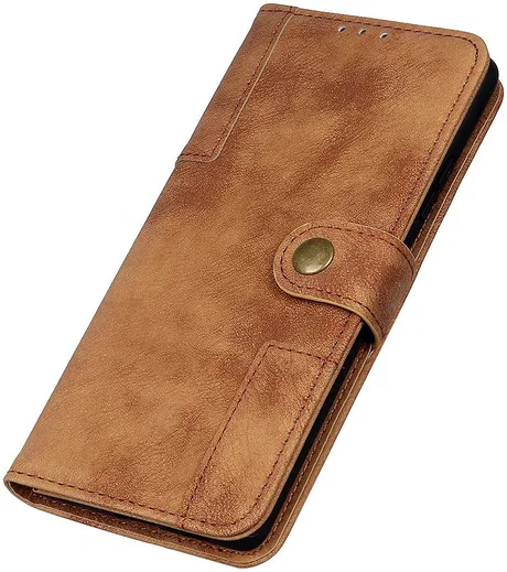 Samsung Galaxy S20 Ultra Hoesje Retro Style Wallet Book Case Bruin afbeelding 7