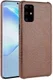 Samsung Galaxy S20 Kunstleren Hoesje met Krokodil Textuur Bruin afbeelding 1