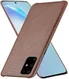 Samsung Galaxy S20 Kunstleren Hoesje met Krokodil Textuur Bruin afbeelding 2