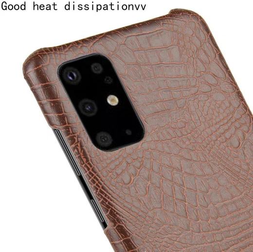 Samsung Galaxy S20 Kunstleren Hoesje met Krokodil Textuur Bruin afbeelding 5