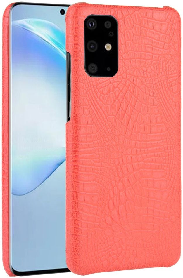 Samsung Galaxy S20 Plus Kunstleren Hoesje met Krokodil Textuur Rood afbeelding 1